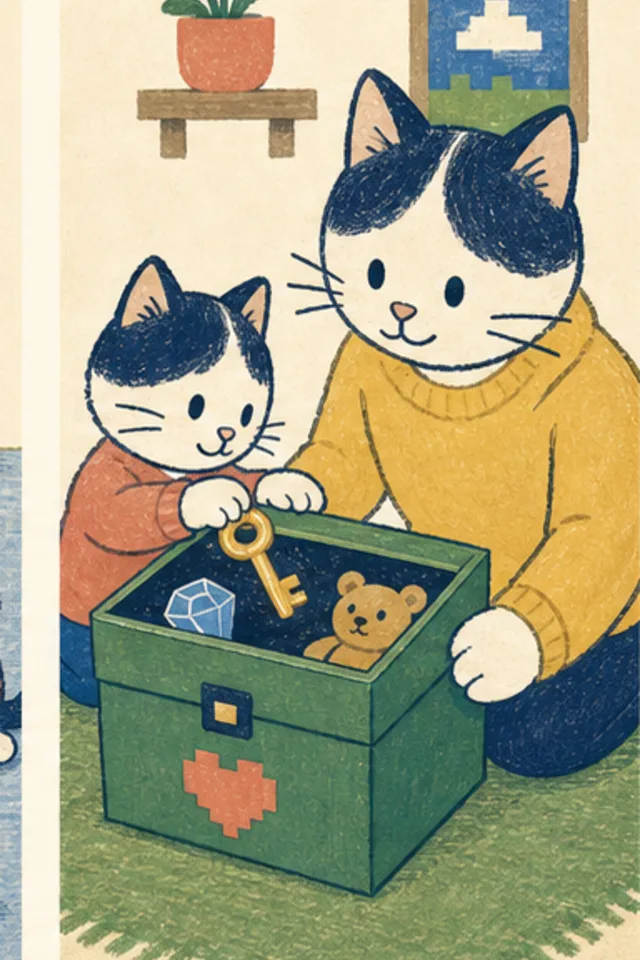 A warm storybook illustration for How Local Game Saves Work