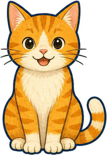 Orange cat ready to be dressed
